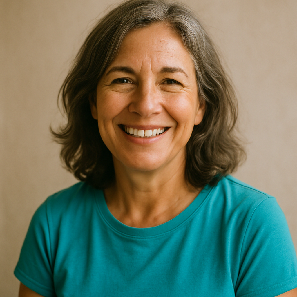 Smiling woman in her 50s — member of The Dorset Dating Site